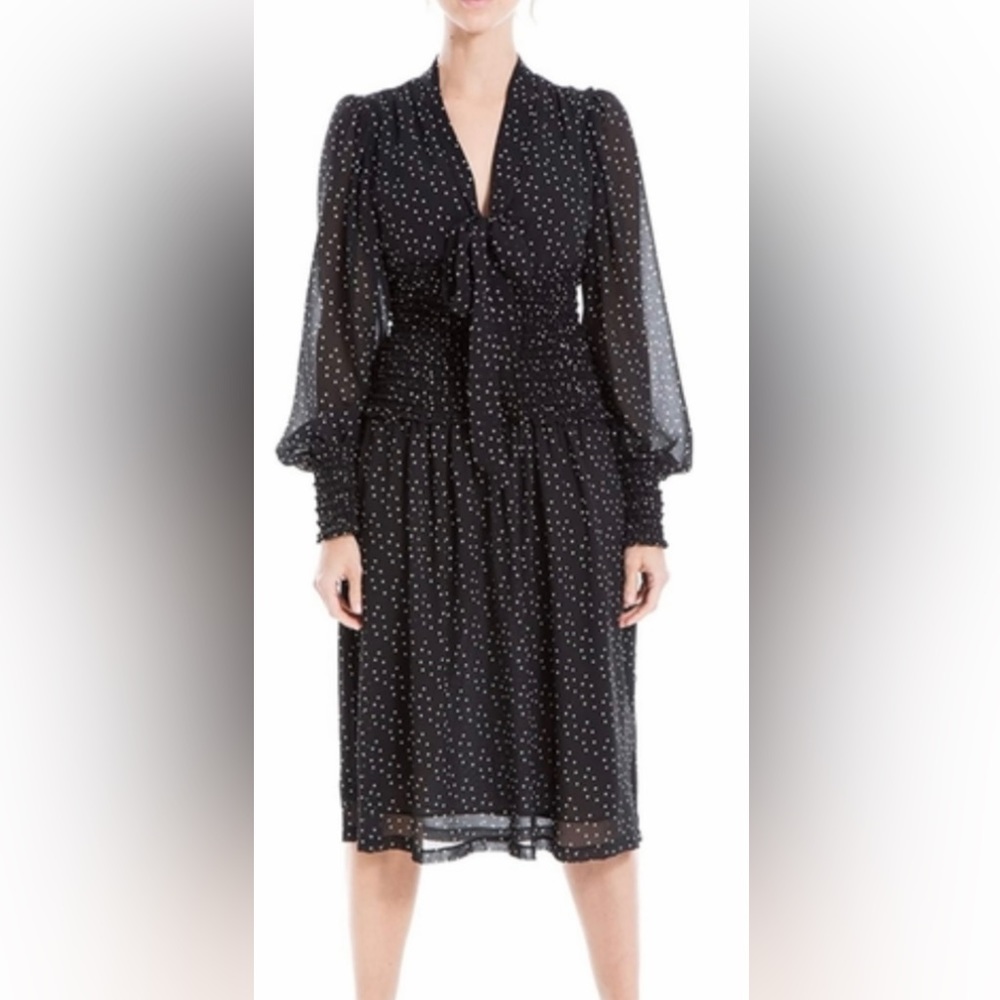Max Studio / NWT/ Size M/ Black Polka Dot Dress MAJOR DISCOUNT -moving sale